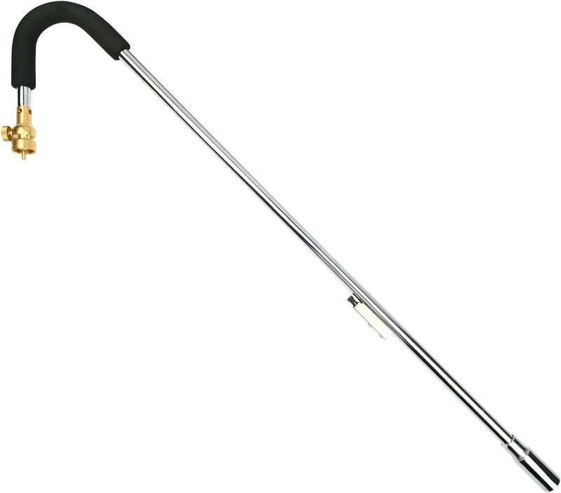 Campfire Propane Torch Weed Burner Propane Weed Torch with Turbo Trigger Push Button Igniter,Garden Torch for Weeds for Roof Asphalt,Ice Snow,Road Marking,Charcoal - Image 2